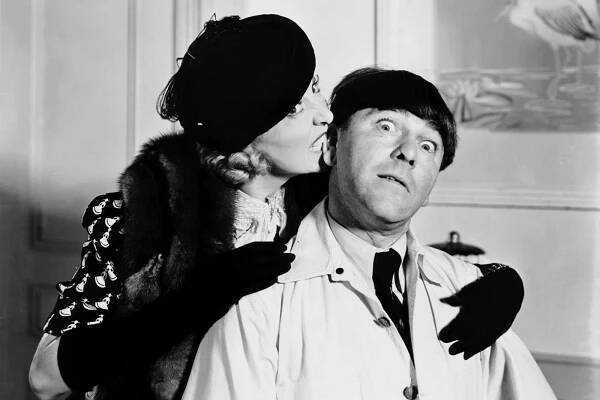 TASSELS IN THE AIR, from left, Gertrude Astor, Moe Howard, 1938
