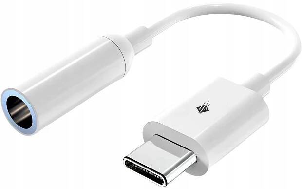 Adaptérový kabel z USB C USB-C na mini Jack 3,5 mm AUX Audio 10 cm
