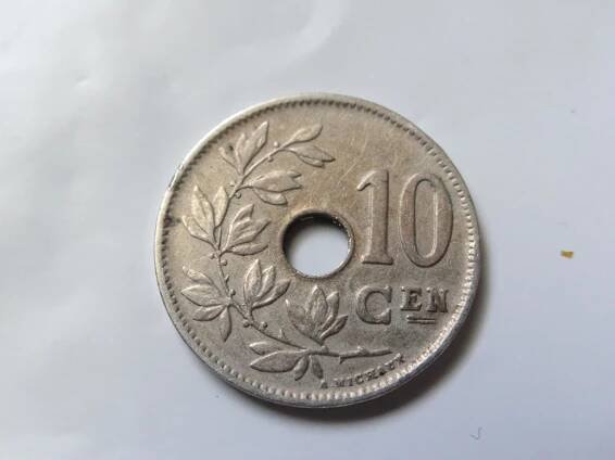 10 centimes 1927, Belgie. - Numismatika