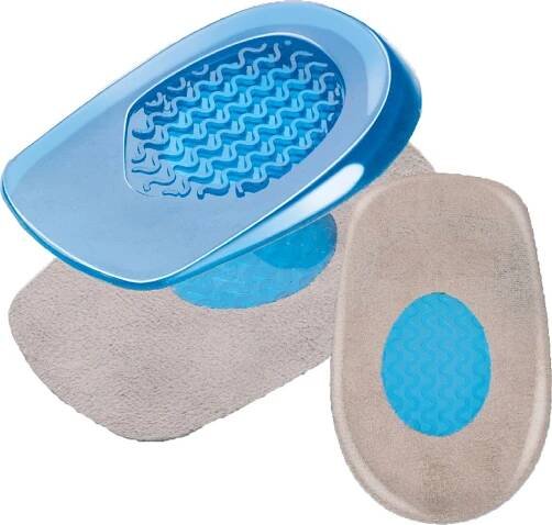 Produktbild von Gel Fersenstützen, Fersenpolster für Schuhe | 38-41, Silikongel, 2 Stück | Einlegesohlen zur zur Erhöhung, Fersensporn