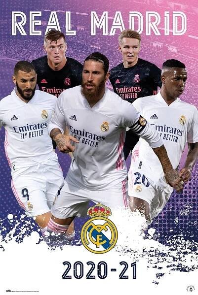 Plakát Real Madrid - Group 2020/2021 | Obraz na zeď | 3+1 zdarma | Posters.cz 