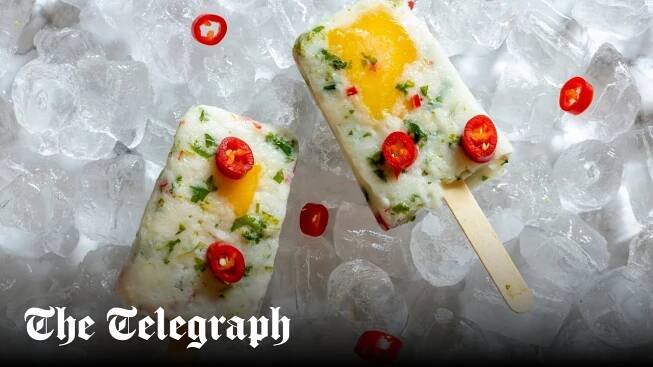 Chilli, lime and coconut ice lollies recipe