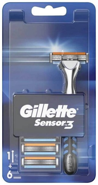 Gillette Sensor3 Strojek + 6 hlavic