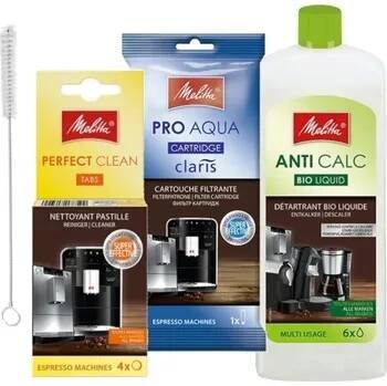 Melitta sada kávovaru Tablety + odvápňovač + filtr Pro Aqua + kartáček
