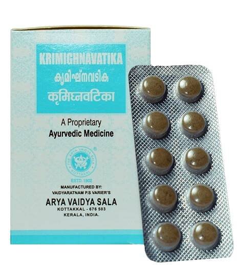 Krimignavatika (100 tab), Krimighnavatika, Kottakkal ajurvéda