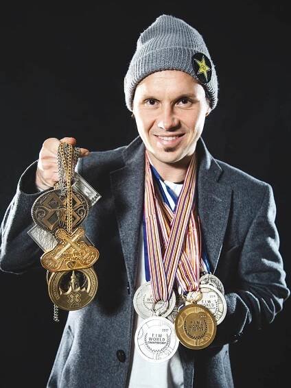 Medailová bilance je bohatá: Libor Podmol se například stal mistrem světa ve freestylu a dvakrát vyhrál i slavnou olympiádu extrémních sportů, zámořské X Games. (Foto: Ondřej Horálek)