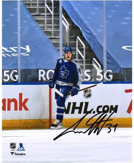 Auston Matthews Toronto Maple Leafs Fanatics Authentic Autographed 8" x 10" Reverse Retro Jersey Goal Celebration Photograph