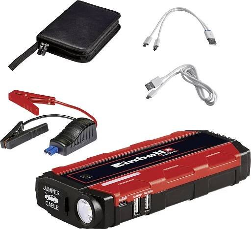 Einhell systém pro rychlé startování auta CE-JS 8, 1091511, max. startovací proud 200 A, 2x USB konektor, režim startování i bez autobaterie, indikátor stavu
