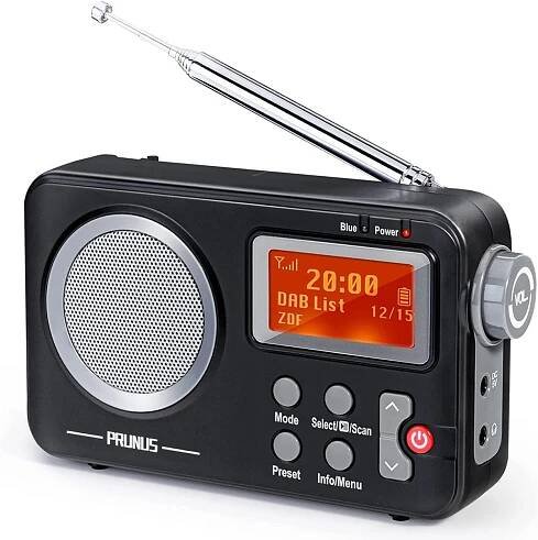 PRUNUS J-409 FM DAB/DAB Plus Bluetooth rádio, RDS