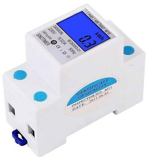 Digitální jednofázový elektroměr na DIN lištu DDS528L