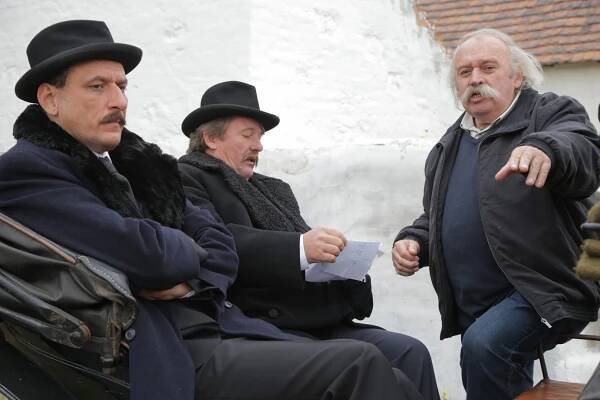 Tamás Borovics, József Szarvas, Ferenc Pap - A galamb papné - Z natáčení