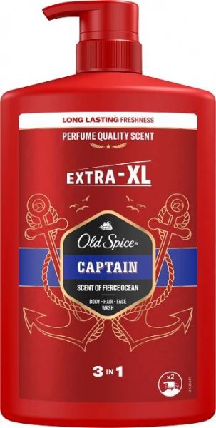 OLD SPICE Captain Sprchový gel a šampon 3v1 1000ml