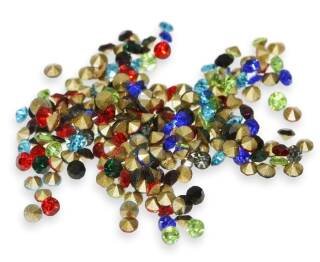 Barevné kamínky, SKLO, 1,8mm (2g)