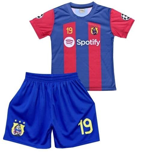 Dětský fotbalový dres Komplet FC Barcelona - Lamine Yamal 19 - Numberoplus.cz