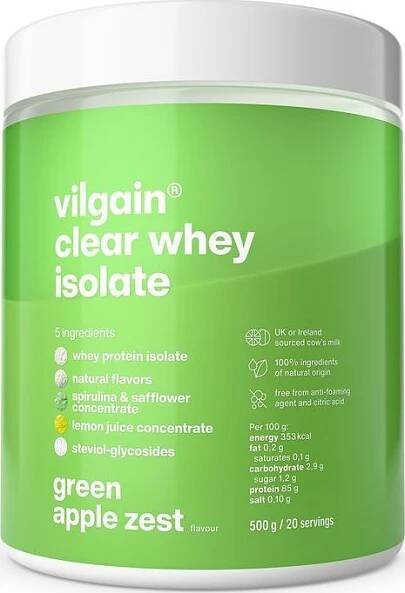 Vilgain Clear Whey Isolate 500 g Green Apple Zest od 699 Kč