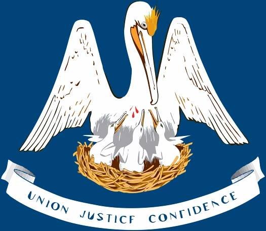 Louisiana | LA | USA | Státní vlajka amerického státu