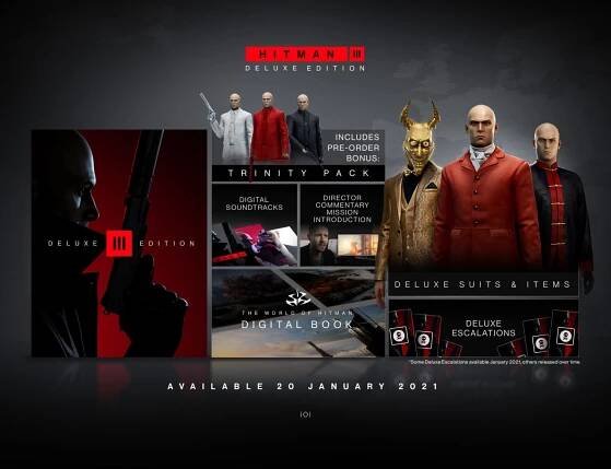 Hitman 3; screenshot: deluxe edice