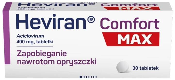 Heviran Comfort Max 400 mg x 30 tabliet