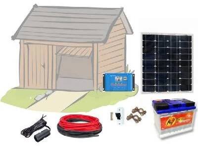 SVP solar Fotovoltaický ostrovní systém 60Wp, 12V, baterie 60Ah