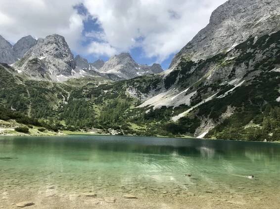 Zum idyllischen Seebensee mountainbiken mit Kindern