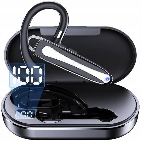 Bezdrátová sluchátka YYK530 Bluetooth 5.1 pro hovory s powerbankou černá