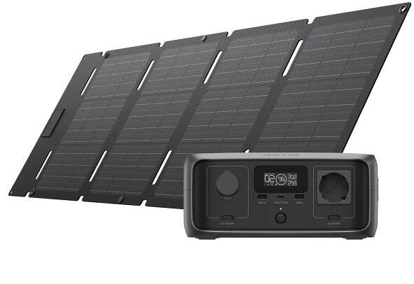 EcoFlow EcoFlow RIVER 3 UPS 245Wh přenosná elektrárna + EcoFlow 45W solární panel (Typ-C)