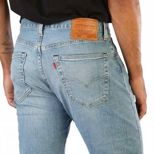 Levi’s® pánské jeans 501 ORIGINAL FIT 00501-3340 Light Indigo Worn In - Prima móda