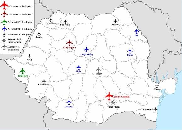 Seznam letišť v Rumunsku | Rádi cestujeme | nejen levné letenky, ubytování, zimní pobyty