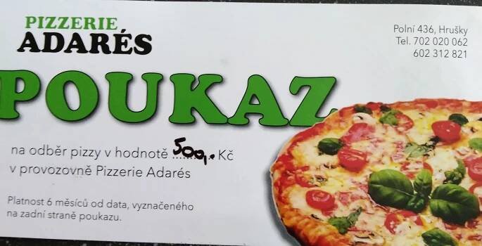Pizzerie Adares Hrušky | Pizza, Churros, Saláty | Objednat on-line