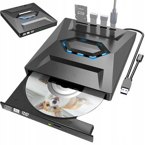 Přenosná CD DVD jednotka USB 3.0, vypalovačka pro notebook a počítač