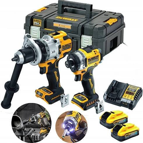 Sada Combo DCD1007 + DCF860, 18V, POWERSTACK, DeWALT [DCK2200H2T-QW] Značka DeWalt