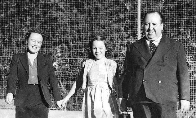 Alma Reville aka Mrs Hitchcock, Alfred and their daughter Pat, 1941