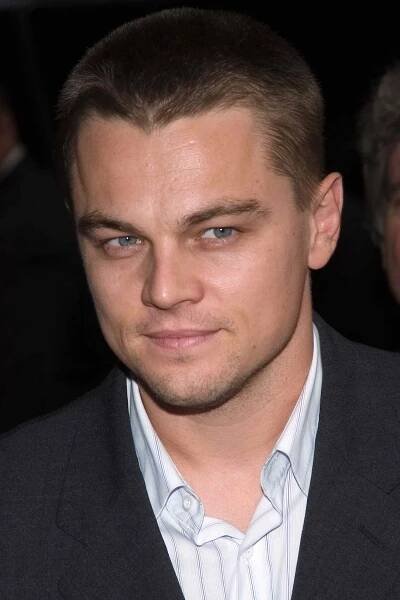 Leonardo DiCaprio in a buzz cut hairstyle at the 'No Direction Home: Bob Dylan' New York City premiere in 2005