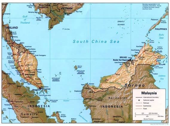 Maps of Malaysia | Collection of maps of Malaysia | Asia | Mapsland | Maps of the World