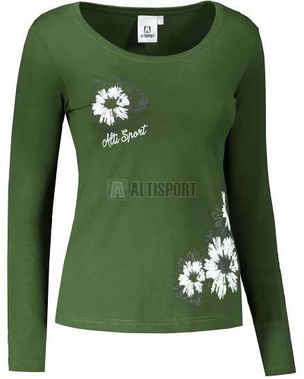 Dámské triko ALTISPORT CARRYOVER ALW016169 LAHVOVĚ ZELENÁ velikost: XS