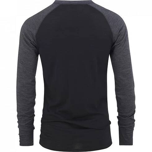 Pánské - Trička s dlouhým rukávem - Bula Retro Wool Mix Black | termopradlo.com