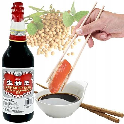 Sójová omáčka světlá 610 ml SUPERIOR soy SAUCE thin