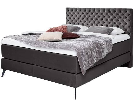 Antracitová boxspring postel 180x200 cm La Maison – Meise Möbel