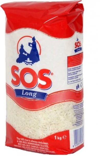 SOS Rýže Long dlouhozrnná 1kg