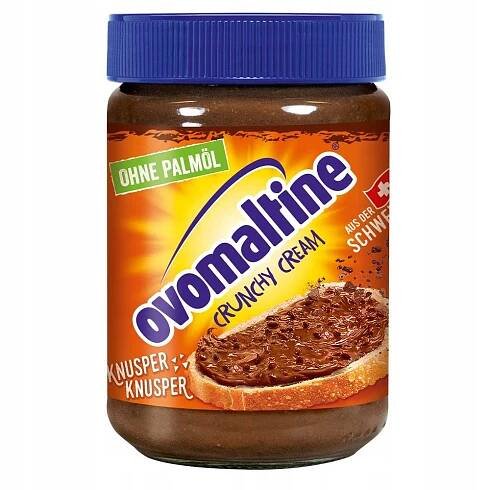 Ovomaltine Čokoládový krém Crunchy BEZ PALMOVÉHO OLEJE z Německa DE