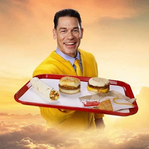 John Cena partners up with McDonad's for a new McValue Menu