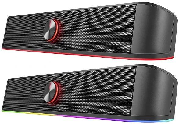 SOUNDBAR POČÍTAČOVÉ REPRODUKTORY 2.0 BLUETOOTH K TV POČÍTAČI NOTEBOOKU PC USB Ovládání vestavěné do reproduktoru