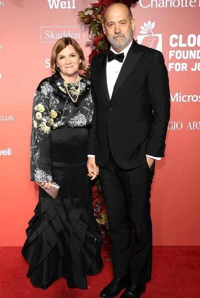 Mare Winningham and Anthony Edwards attend the Clooney Foundation For Justice Inaugural Albie Awards on September 29, 2022 in New York City. 