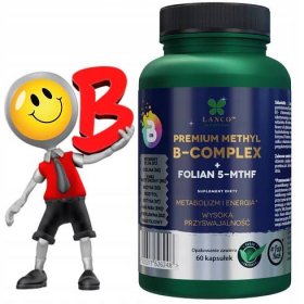 Vitamin B complex PREMIUM + kyselina listová 5-MTHF