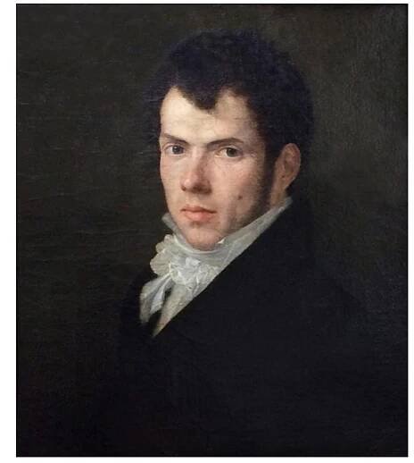 Fig. 5. Oil portrait of the sculptor by Pietro Bonanni, 1818. AOC. 