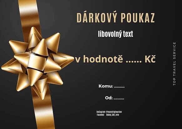 Top Travel Service | Dárkové poukazy