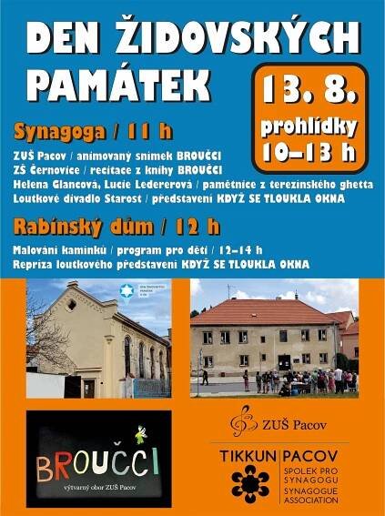Program letošního Dne židovských památek v pacovské synagoze