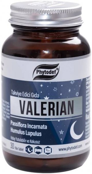 Valerian & Passiflora & Humulus lupulus (Hops) - 30 Film Tablet