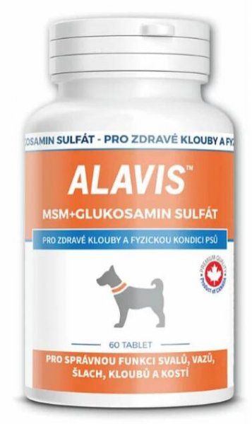 Alavis MSM+Glukosamin sulfát pro psy 60tbl