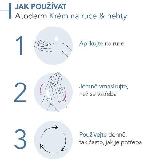 Bioderma Atoderm Krém na ruce & nehty 50 ml